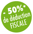 -50% de réduction fiscale 